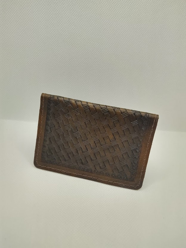 Leather Business Card Holder – Hand Tooled or Plain