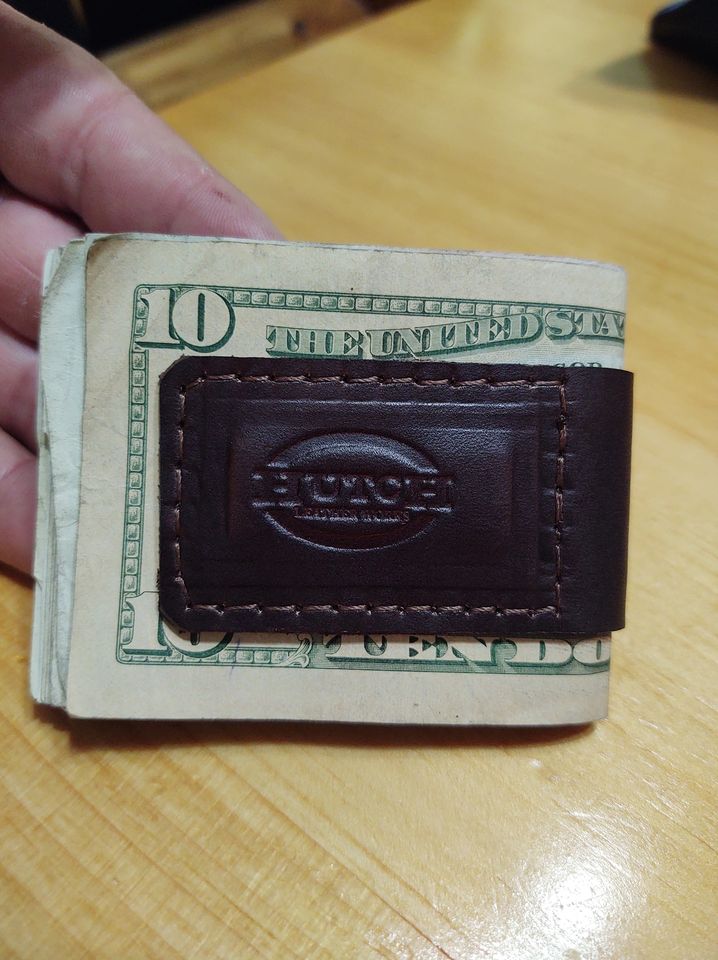 Leather Magnet Money Clip