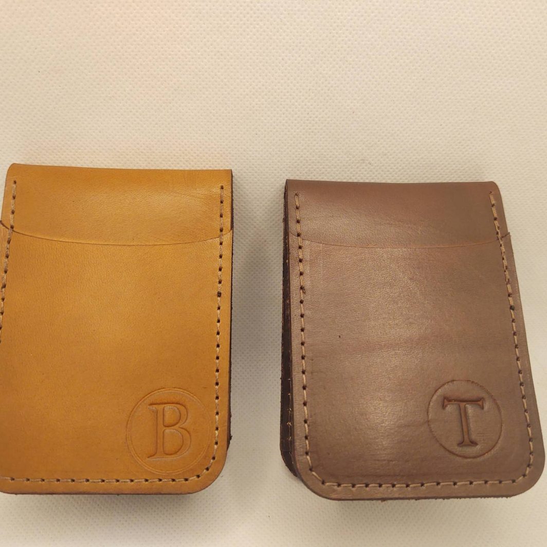 Front Pocket Wallet with Initial