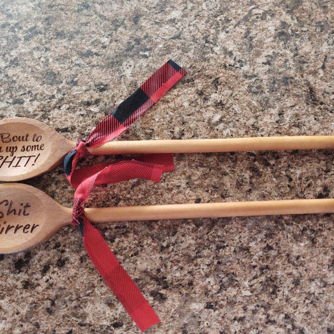 Funny Wooden Spoons Engraved