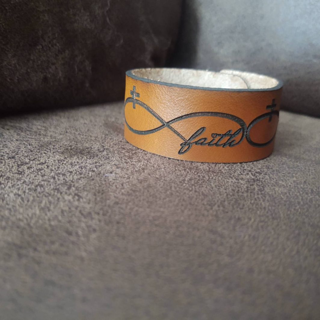 Faith Leather Cuff Bracelet