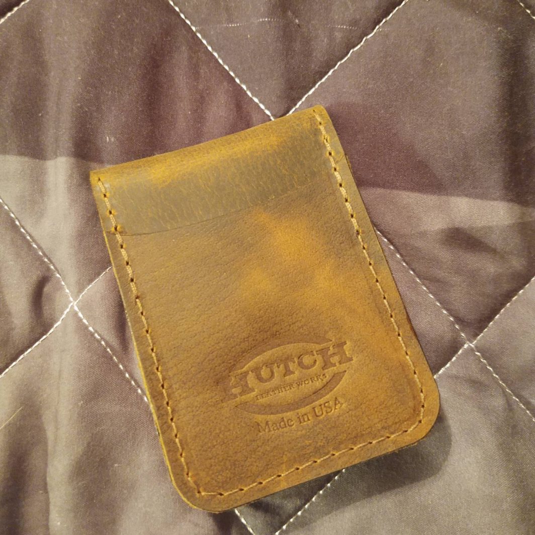 "Borgen" Front Pocket Wallet featuring buffalo leather