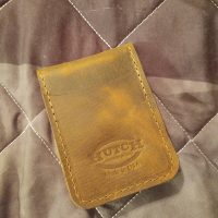 "Borgen" Front Pocket Wallet featuring buffalo leather