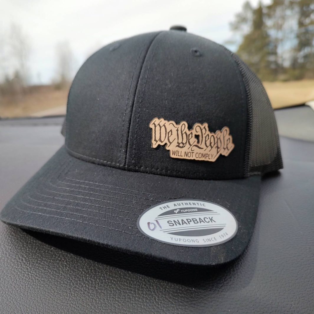 We The People Leather Patch Hat